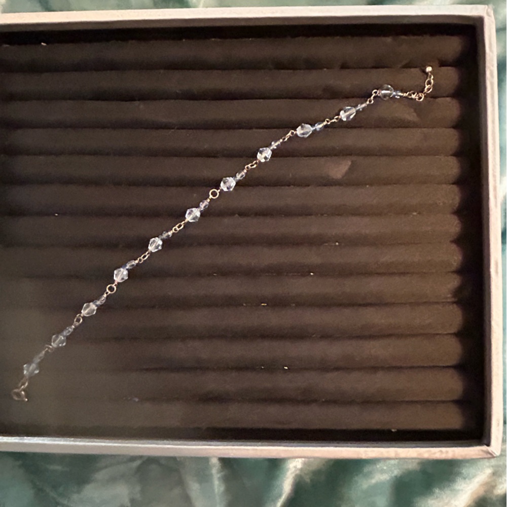 Elegant Crystal Beaded Anklet